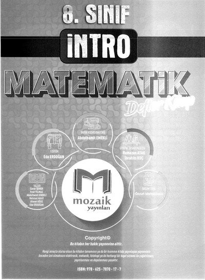 İNTRO MATEMATİK DEFTER KİTAP Fotokopinci -