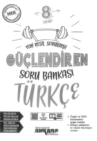 GÜÇLENDİREN SORU BANKASI TÜRKÇE Fotokopinci -