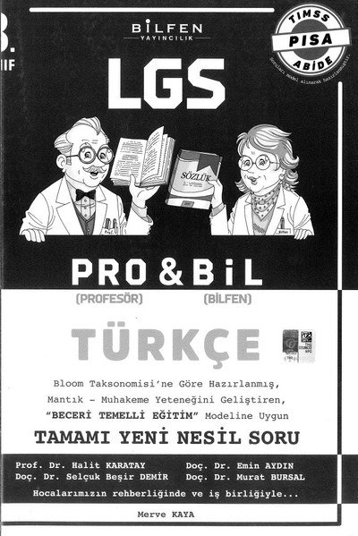 LGS PRO & BİL TÜRKÇE TAMAMI YENİ NESİL SORU