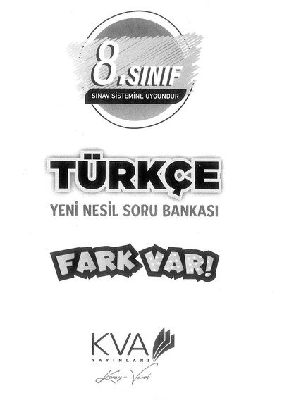 TÜRKÇE YENİ NESİL SORU BANKASI FARK VAR Fotokopinci -