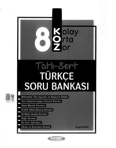 TATLI SERT TÜRKÇE SORU BANKASI Fotokopinci -