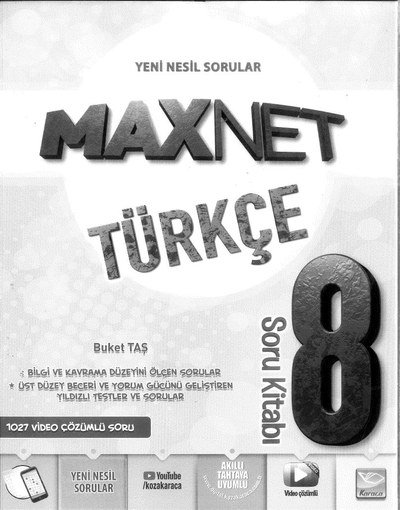 MAXNET TÜRKÇE SORU KİTABI
