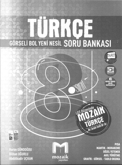 TÜRKÇE GÖRSELİ BOL YENİ NESİL SORU BANKASI