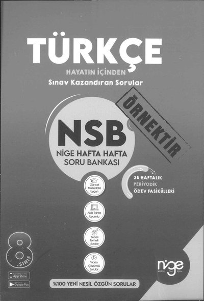 TÜRKÇE NSB HAFTA HAFTA SORU BANKASI