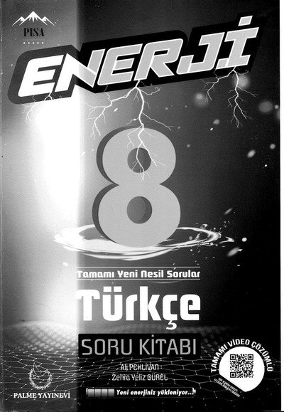 ENERJİ TÜRKÇE SORU KİTABI Fotokopinci -
