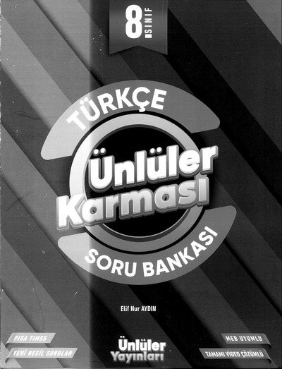 TÜRKÇE ÜNLÜLER KARMASI SORU BANKASI Fotokopinci -