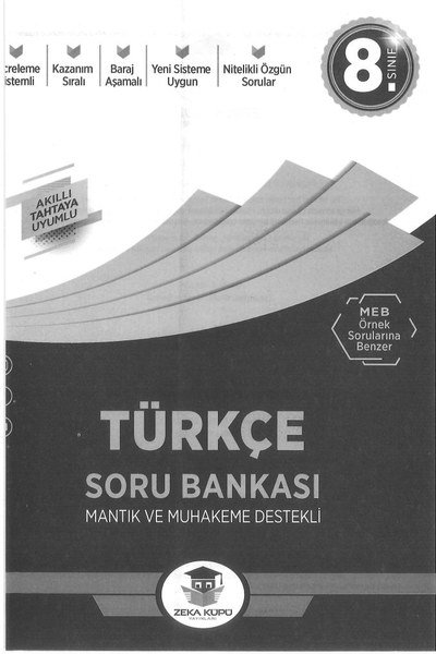 TÜRKÇE SORU BANKASI MANTIK VE MUHAKEME DESTEKLİ Fotokopinci -