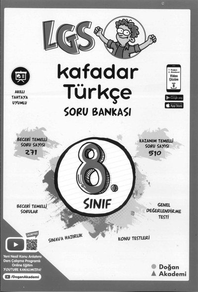 LGS KAFADAR TÜRKÇE SORU BANKASI Fotokopinci -