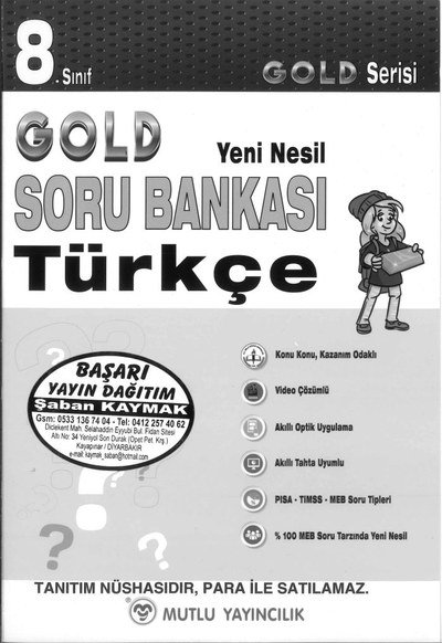 GOLD SORU BANKASI TÜRKÇE Fotokopinci -