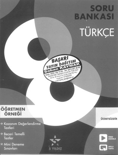 SORU BANKASI TÜRKÇE Fotokopinci -