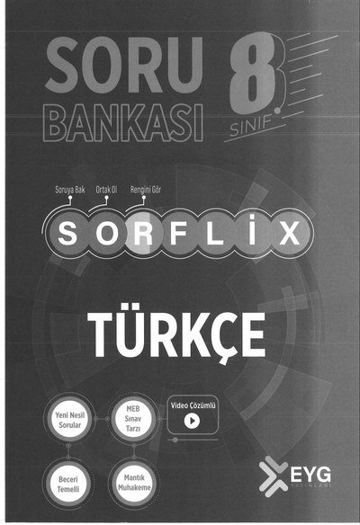 SORU BANKASI SORFLİX TÜRKÇE Fotokopinci -