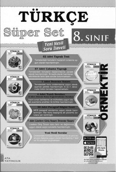 TÜRKÇE SÜPER SET YENİ NESİL SORU İLAVELİ Fotokopinci -