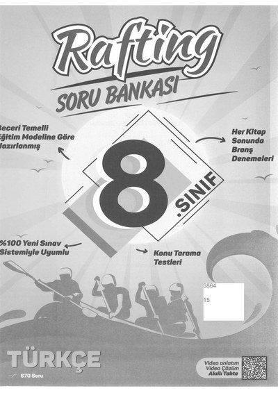 RAFTİNG SORU BANKASI TÜRKÇE Fotokopinci -