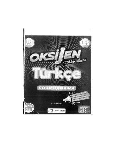 OKSİJEN TÜRKÇE SORU BANKASI Fotokopinci -