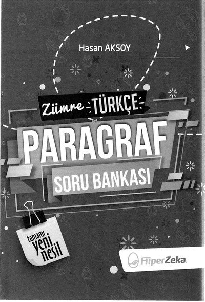 ZÜMRE TÜRKÇE PARAGRAF SORU BANKASI