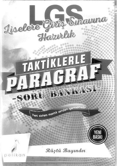 LGS LİSELERE GİRİŞ SINAVINA HAZIRLIK PARAGRAF SORU BANKASI Fotokopinci -