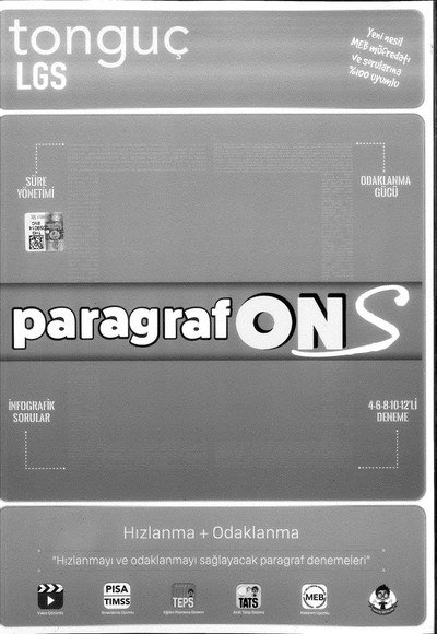 LGS PARAGRAF ON HIZLANMA ODAKLANMA DENEME