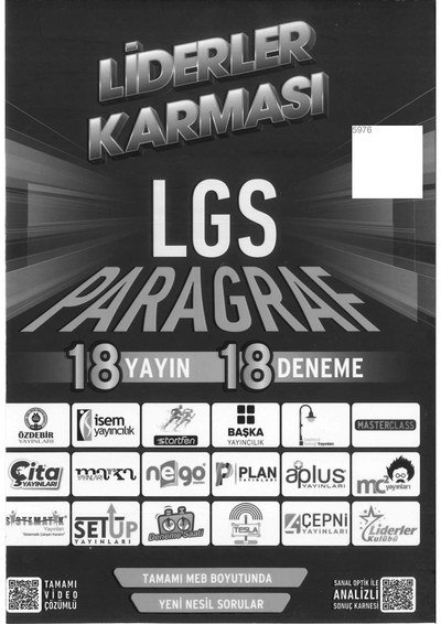 LİDERLER KARMASI LGS PARAGRAF 18 DENEME Fotokopinci -