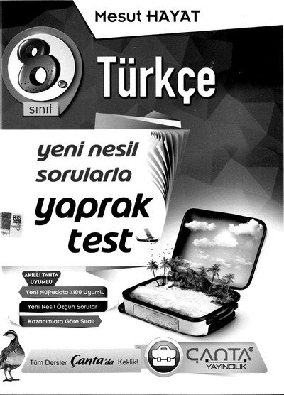 TÜRKÇE YENİ NESİL SORULARLA YAPRAK TEST Fotokopinci -