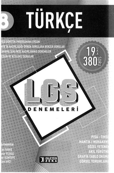 TÜRKÇE 19 DENEME LGS DENEMELERİ Fotokopinci -