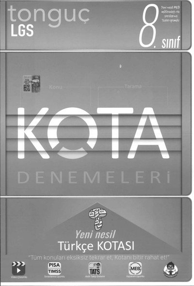 LGS KOTA DENEMELERİ TÜRKÇE KOTASI