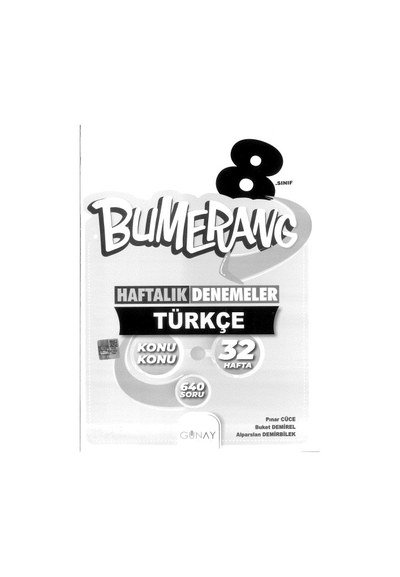 BUMARENG HAFTALIK DENEMELER TÜRKÇE 32 HAFTA Fotokopinci -