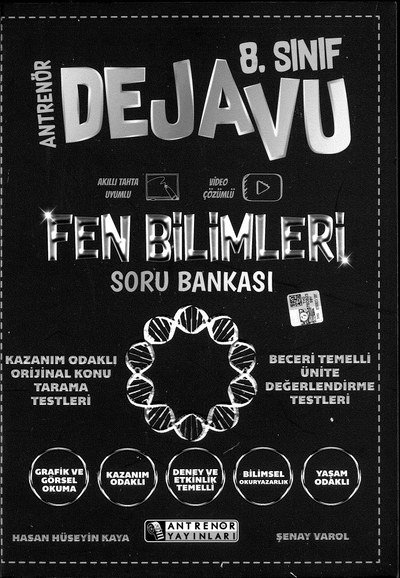 ANTRENÖR DEJAVU FEN BİLİMLERİ SORU BANKASI Fotokopinci -