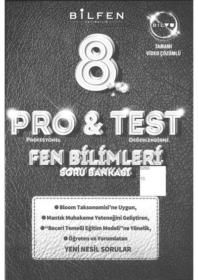 PRO & TEST FEN BİLİMLERİ SORU BANKASI Fotokopinci -