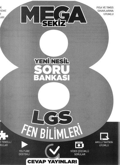 MEGA SEKİZ YENİ NESİL SORU BANKASI LGS FEN BİLİMLERİ Fotokopinci -
