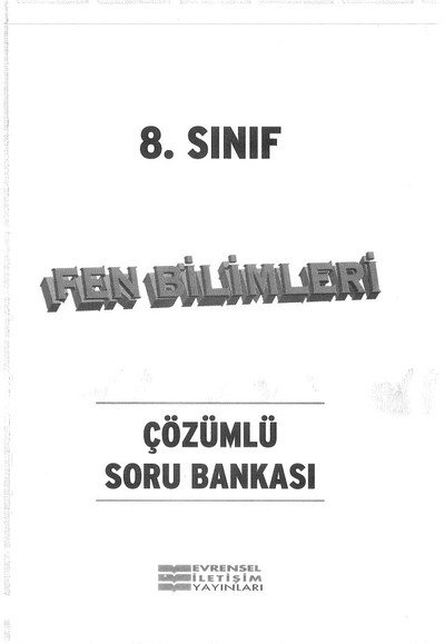 FEN BİLİMLERİ ÇÖZÜMLÜ SORU BANKASI Fotokopinci -