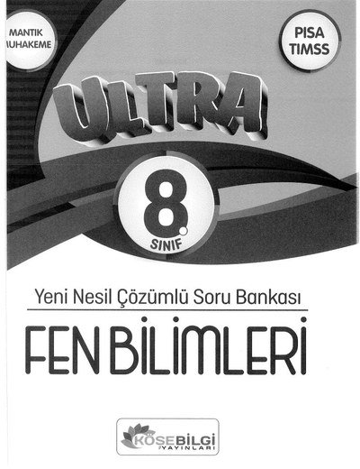 ULTRA YENİ NESİL ÇÖZÜMLÜ SORU BANKASI FEN BİLİMLERİ Fotokopinci -