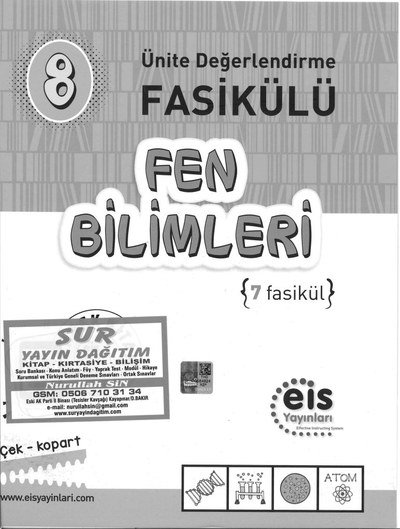 FEN BİLİMLERİ 7 FASİKÜL Fotokopinci -