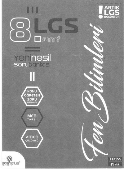 LGS YENİ NESİL SORU BANKASI FEN BİLİMLERİ Fotokopinci -