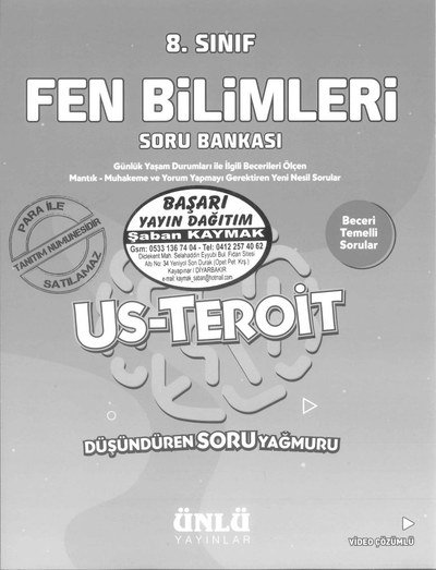 FEN BİLİMLERİ SORU BANKASI US-TEROİT Fotokopinci -