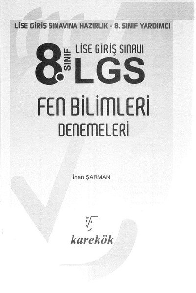 LGS FEN BİLİMLERİ DENEMELERİ Fotokopinci -