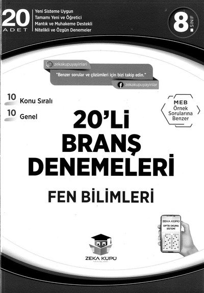 20'Lİ BRANŞ DENEMELERİ FEN BİLİMLERİ Fotokopinci -