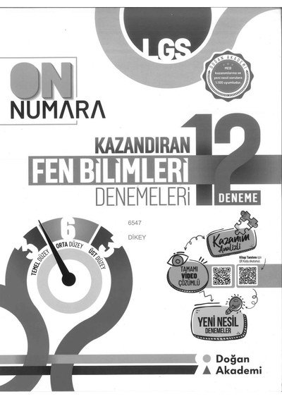ON NUMARA FEN BİLİMLERİ 12 DENEMELERİ Fotokopinci -