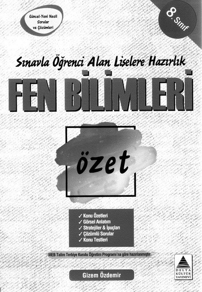 FEN BİLİMLERİ ÖZET Fotokopinci -
