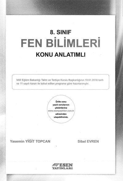 FEN BİLİMLERİ KONU ANLATIMLI Fotokopinci -