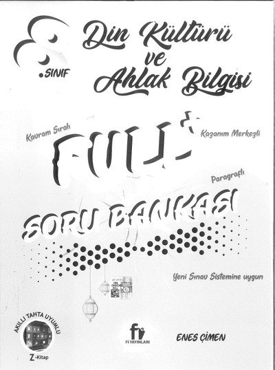 DİN KÜLTÜRÜ VE AHLAK BİLGİSİ FULL+ SORU BANKASI Fotokopinci -