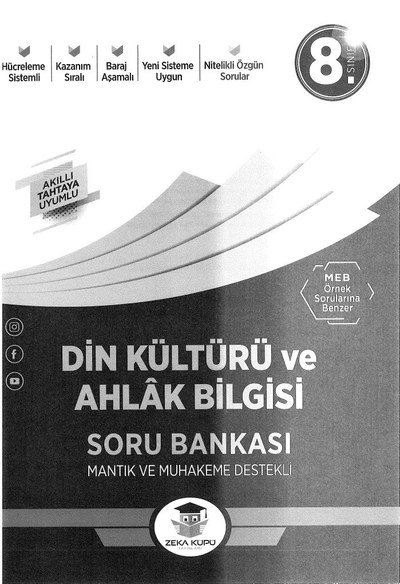DİN KÜLTÜRÜ VE AHLAK BİLGİSİ SORU BANKASI