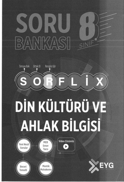 SORFLİX DİN KÜLTÜRÜ VE AHLAK BİLGİSİ SORU BANKASI Fotokopinci -