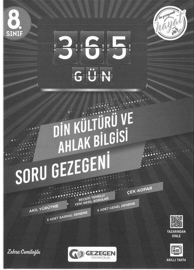 365 GÜN DİN KÜLTÜRÜ VE AHLAK BİLGİSİ SORU GEZEGENİ Fotokopinci -
