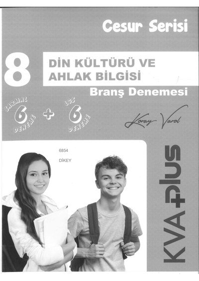 DİN KÜLTÜRÜ VE AHLAK BİLGİSİ BRANŞ DENEMESİ 6+6 CESUR SERİSİ Fotokopinci -