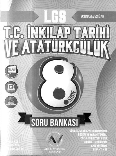 LGS T.C. İNKILAP TARİHİ VE ATATÜRKÇÜLÜK SORU BANKASI Fotokopinci -