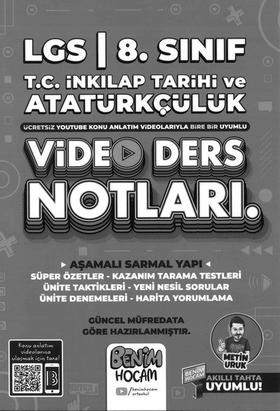 T.C. İNKILAP TARİHİ VE ATATÜRKÇÜLÜK VİDEO DERS NOTLARI Fotokopinci -