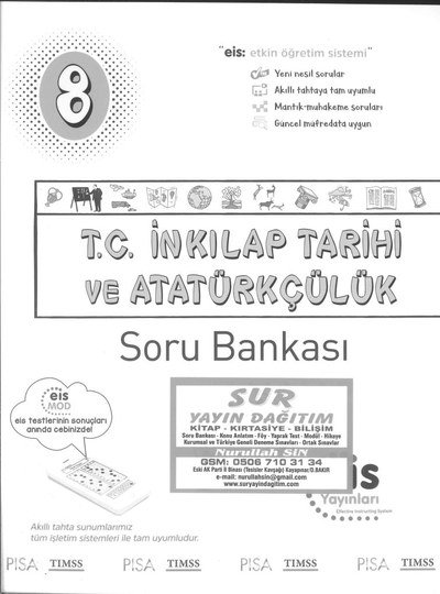 T.C. İNKILAP TARİHİ VE ATATÜRKÇÜLÜK SORU BANKASI Fotokopinci -