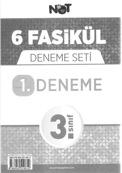6 FASİKÜL DENEME SETİ Fotokopinci -