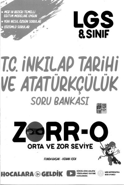 T.C. İNKILAP TARİHİ VE ATATÜRKÇÜLÜK SORU BANKASI ZORR-O Fotokopinci -