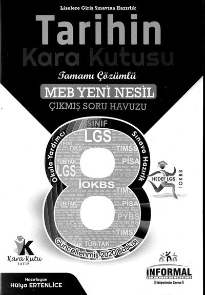 TARİHİN TAMAMI ÇÖZÜMLÜ MEB YENİ NESİL ÇIKMIŞ SORU HAVUZU LGS Fotokopinci -